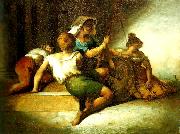 Theodore   Gericault la famille italienne oil painting reproduction